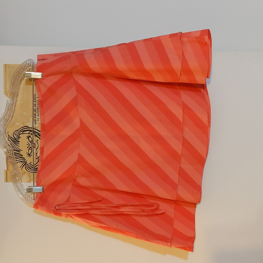 Tommy Hilfiger Skirt - 16 - Pink/Salmon Strips